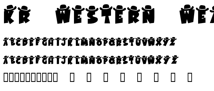 KR Western Wear 1 font